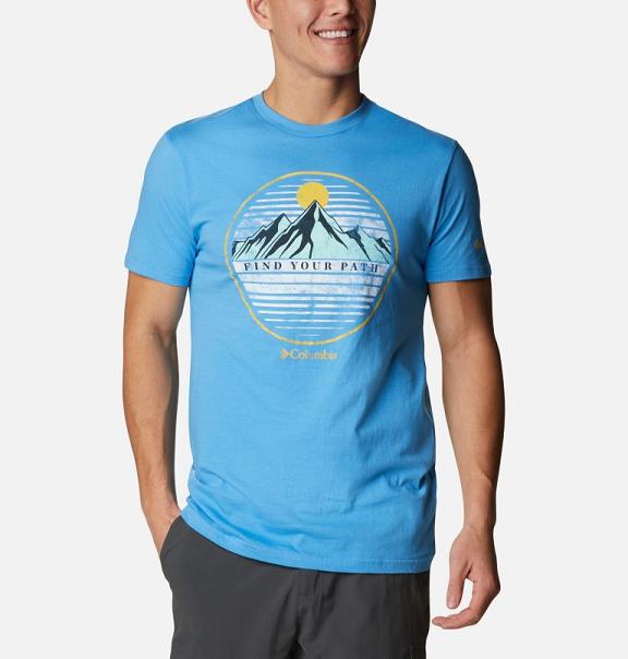 Columbia PHG T-Shirt Blue For Men's NZ63529 New Zealand